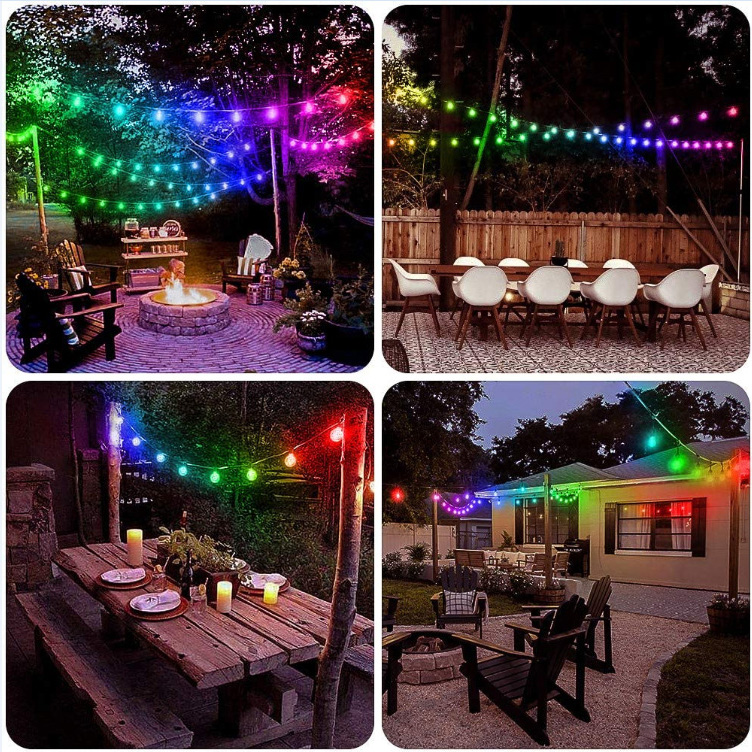 DC5/12V Bluetooth SPI Addressable RGB Waterproof LED Christmas Pixel Moudles String Lights Kit DC5/12V Bluetooth SPI Addressable RGB Waterproof LED Christmas Pixel Moudles String Lights Kit